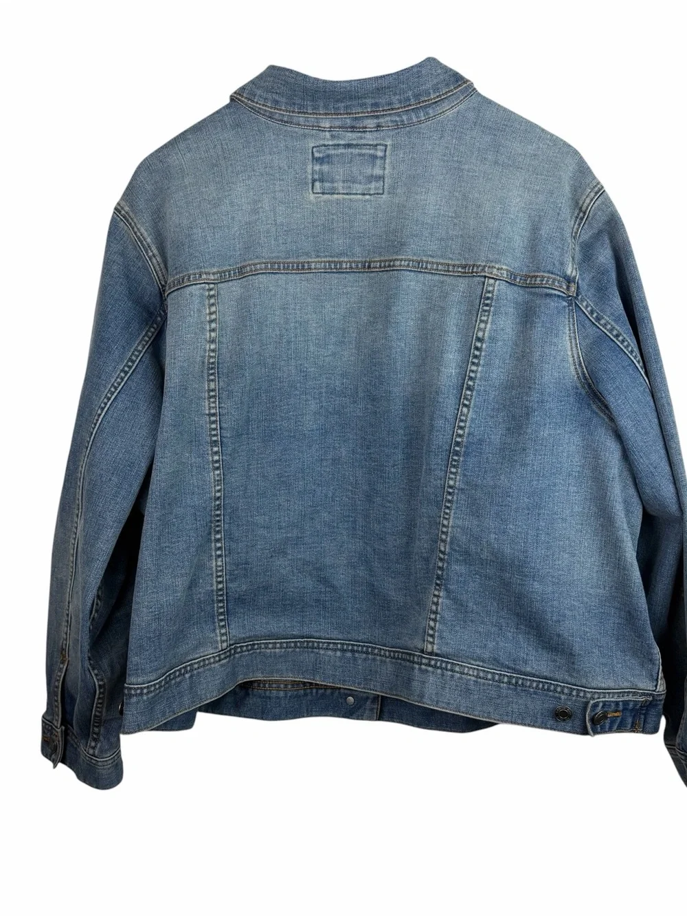 Lands End | Blue Denim Button Classic Jean Jacket